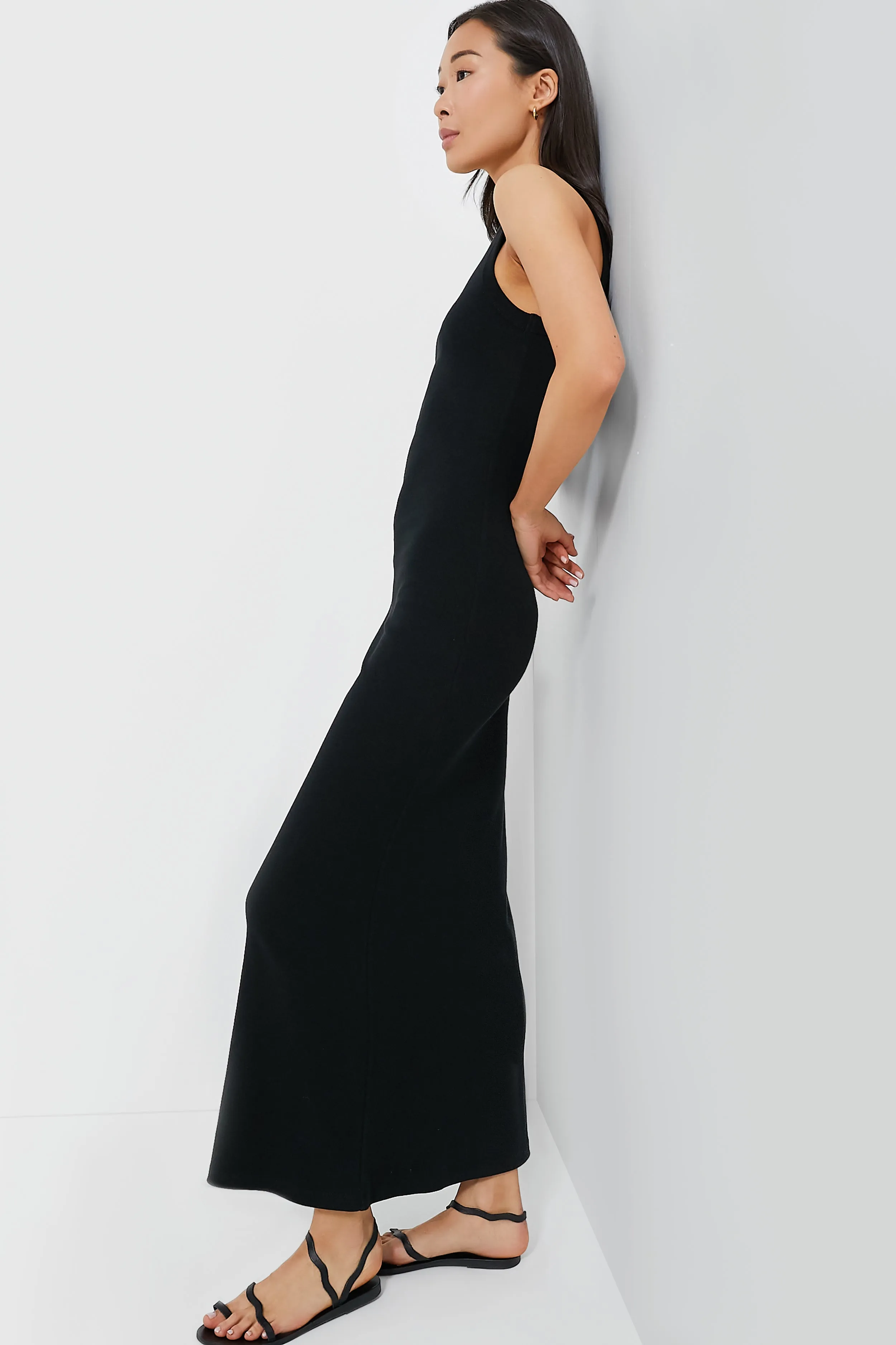 Black Organic Racerback Tank Dress