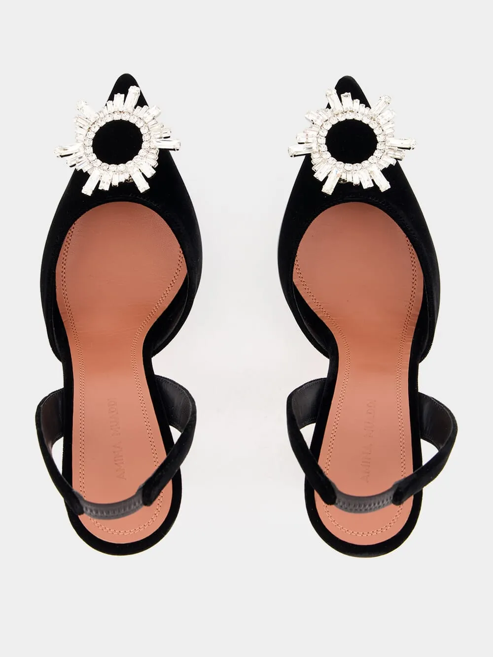 Black Velvet Begum Slingback Pumps