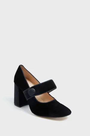 Black Velvet Ellie Heels