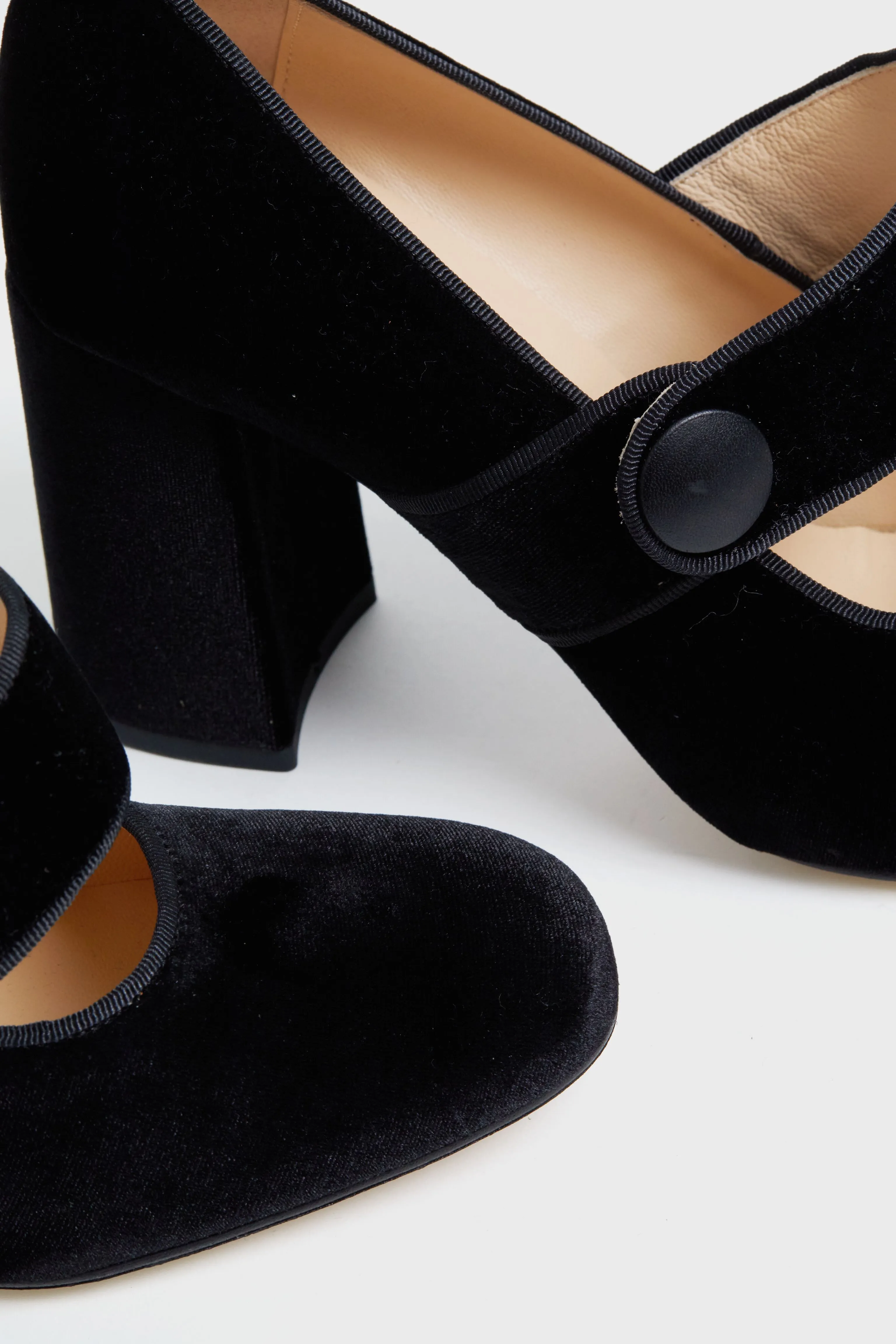 Black Velvet Ellie Heels