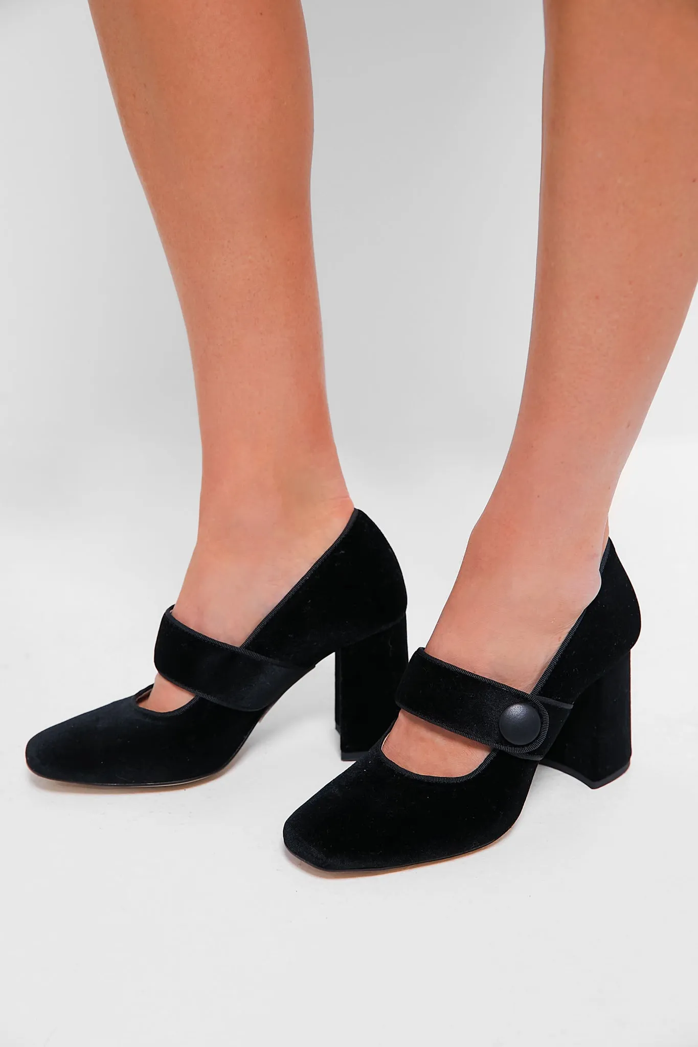 Black Velvet Ellie Heels