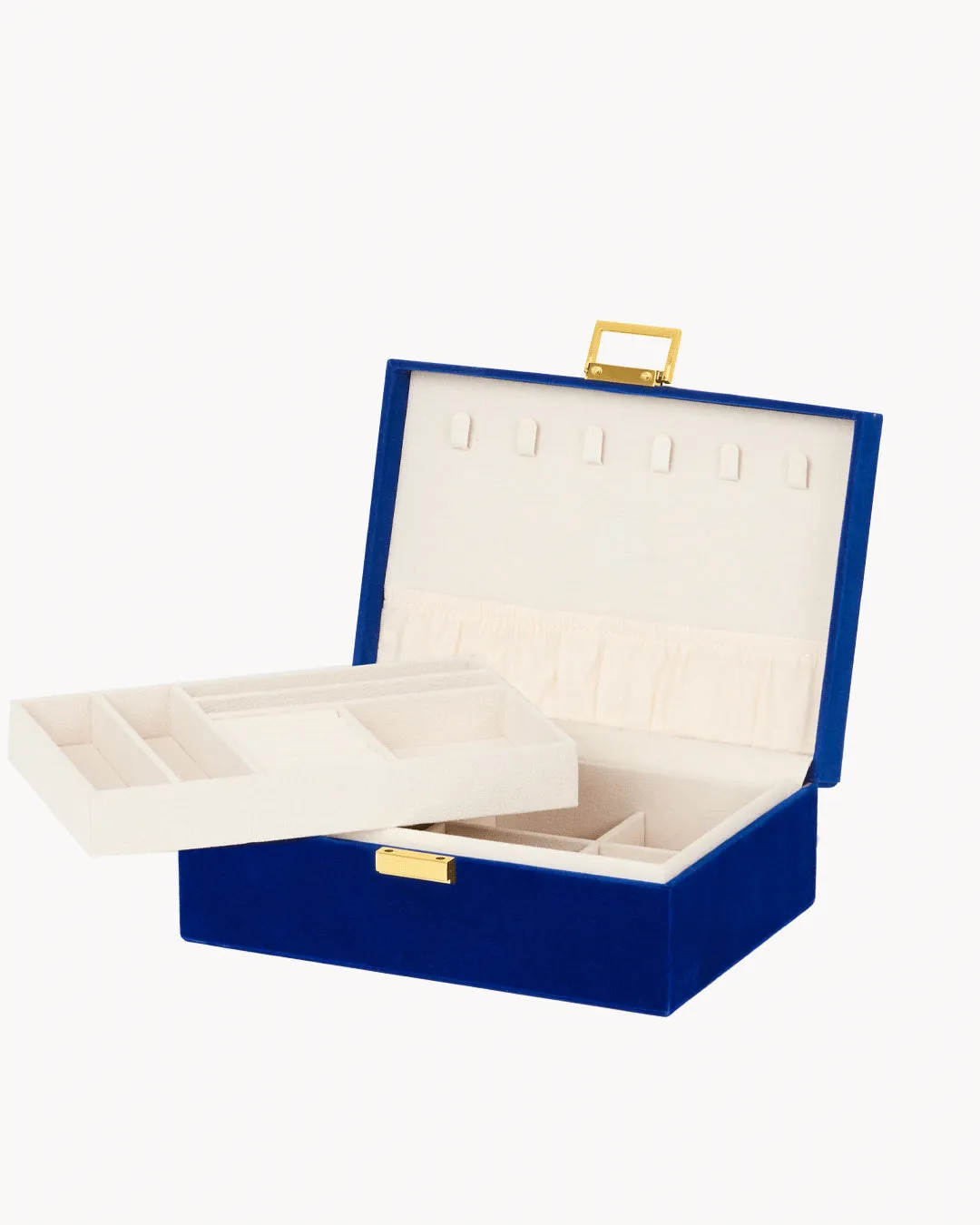 Blue Velvet Jewellery Box