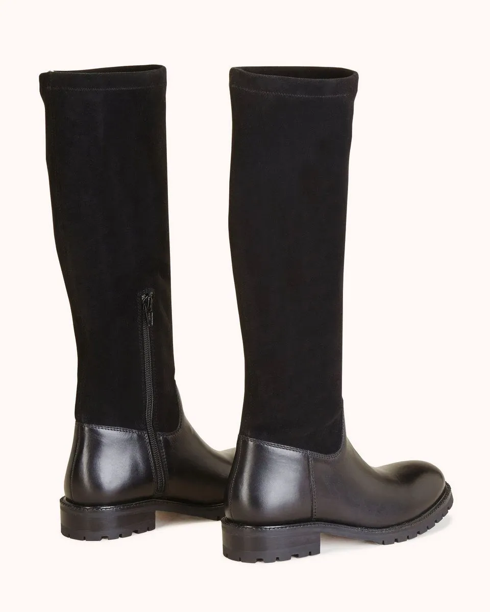 Bottes En Cuir Kerina - Noir