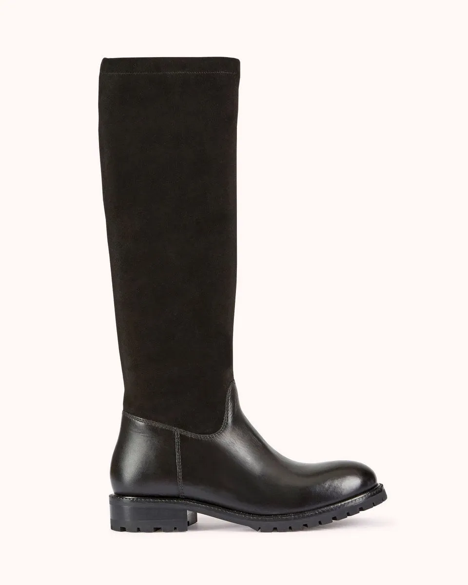 Bottes En Cuir Kerina - Noir