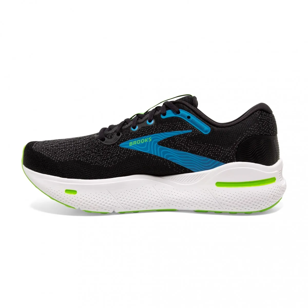 Brooks Ghost Max Black White Shoes