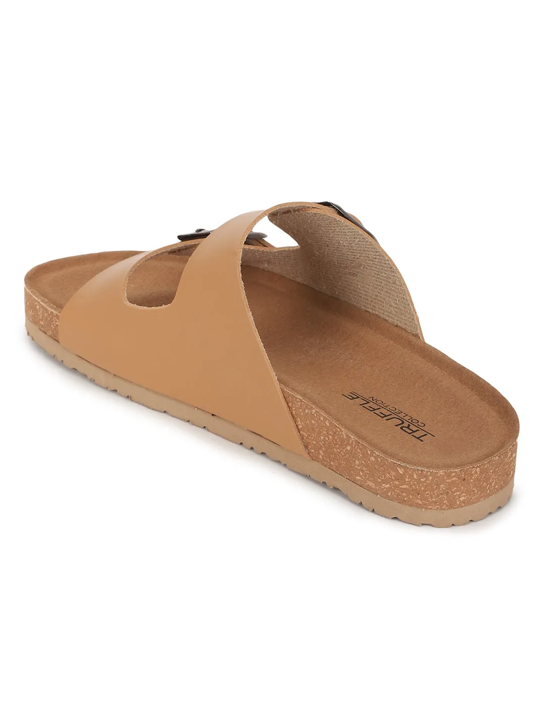 Camel PU Cork-Latex Footbed Flats (TC-070203-CML)