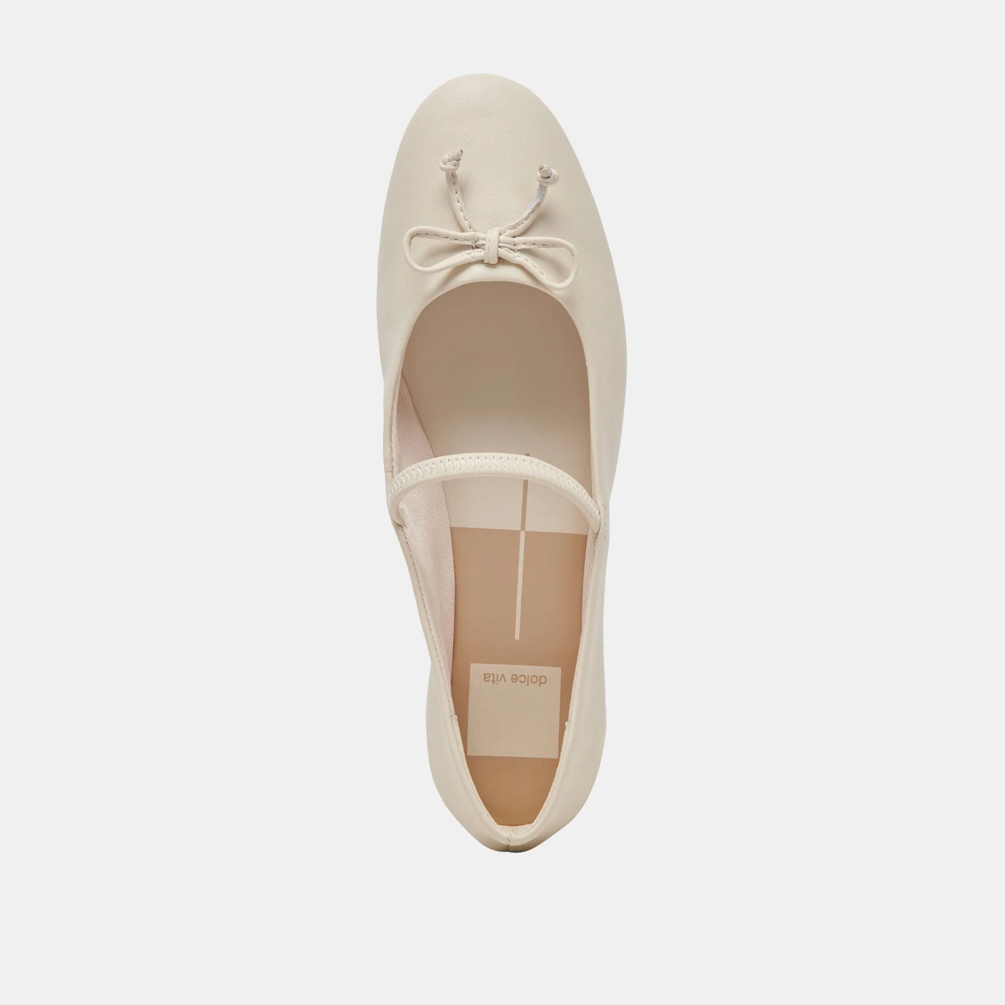 CARIN BALLET FLATS IVORY LEATHER