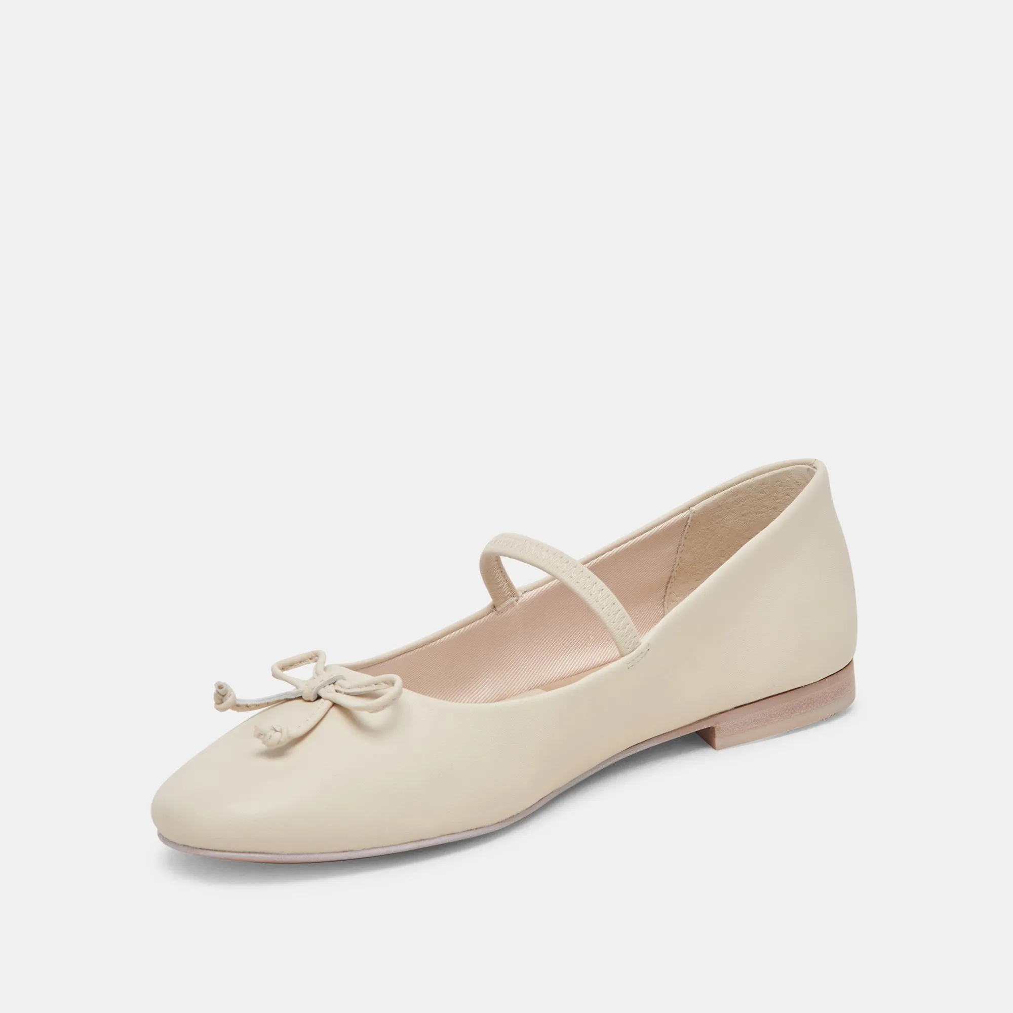 CARIN BALLET FLATS IVORY LEATHER