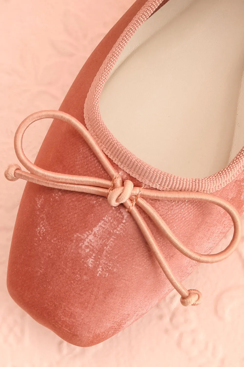 Cascadura Rose | Velvet Ballet Flats