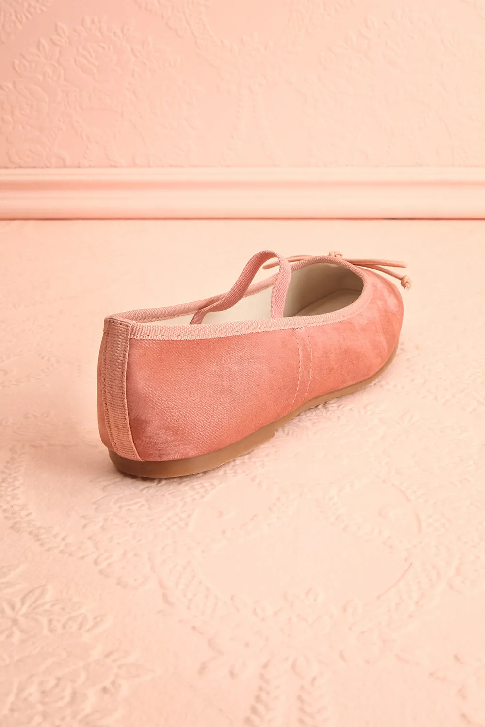 Cascadura Rose | Velvet Ballet Flats