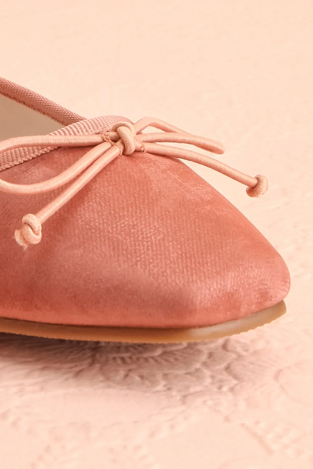 Cascadura Rose | Velvet Ballet Flats