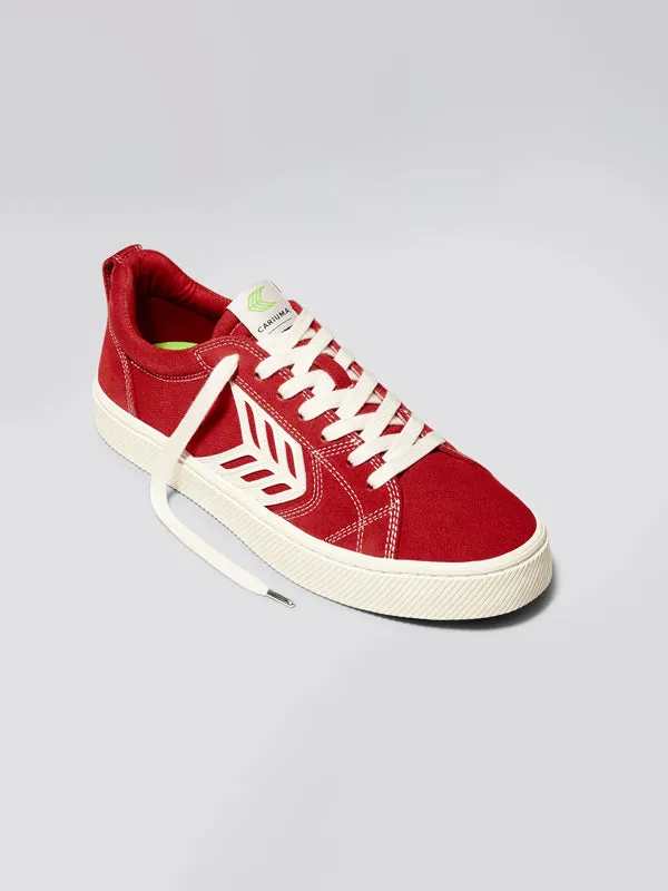 CATIBA Pro Shoes: Red & Ivory