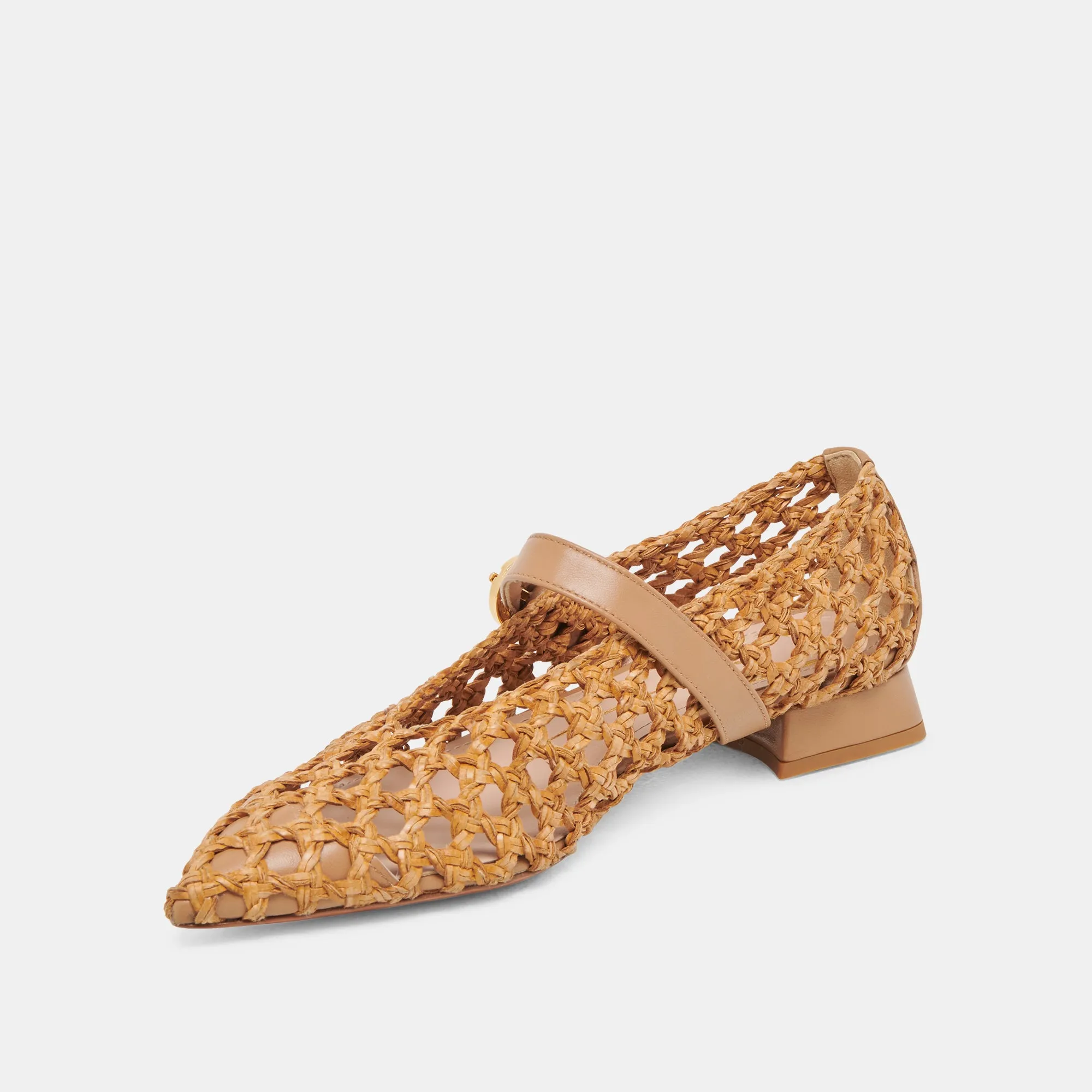 CATY BALLET FLATS NATURAL WOVEN