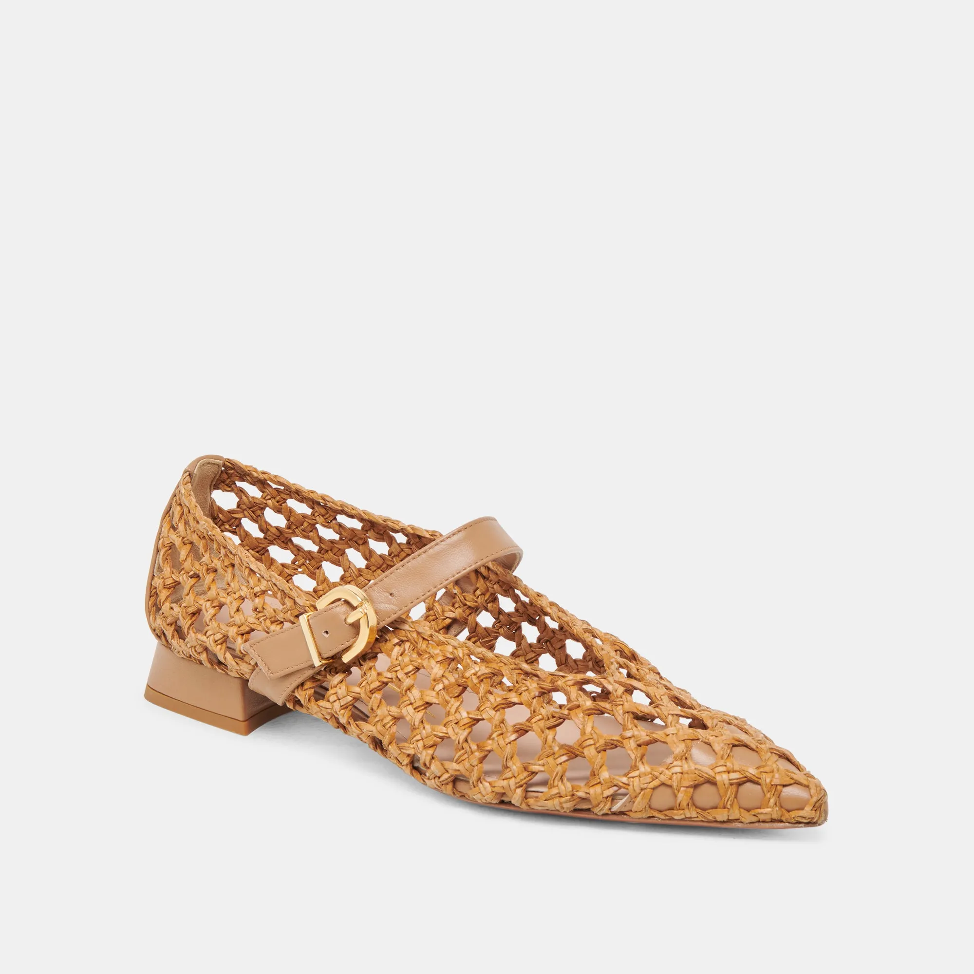 CATY BALLET FLATS NATURAL WOVEN