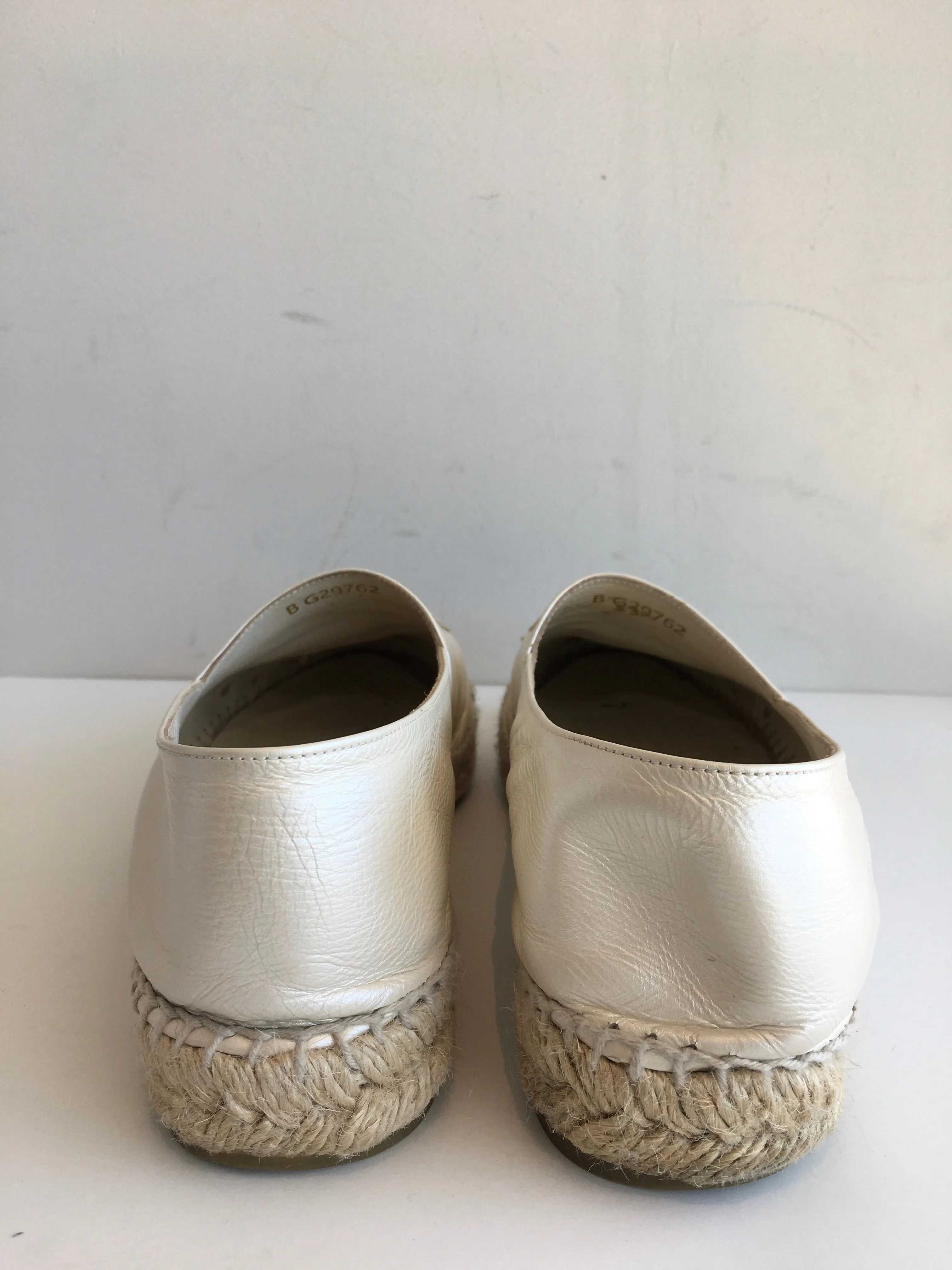 Chanel Pearlescent Lambskin CC Espadrilles