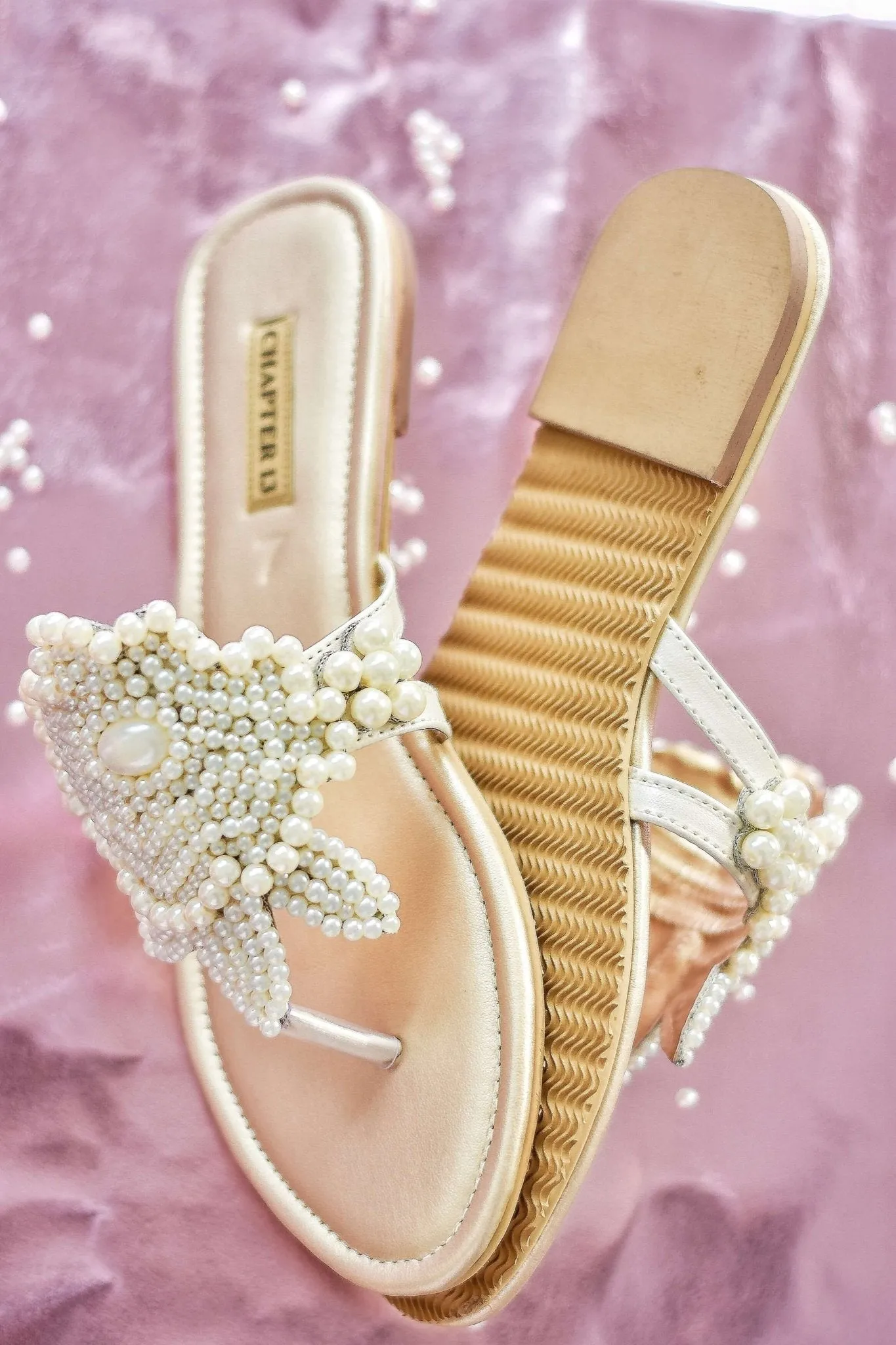 Chappals | Pearly Gulab