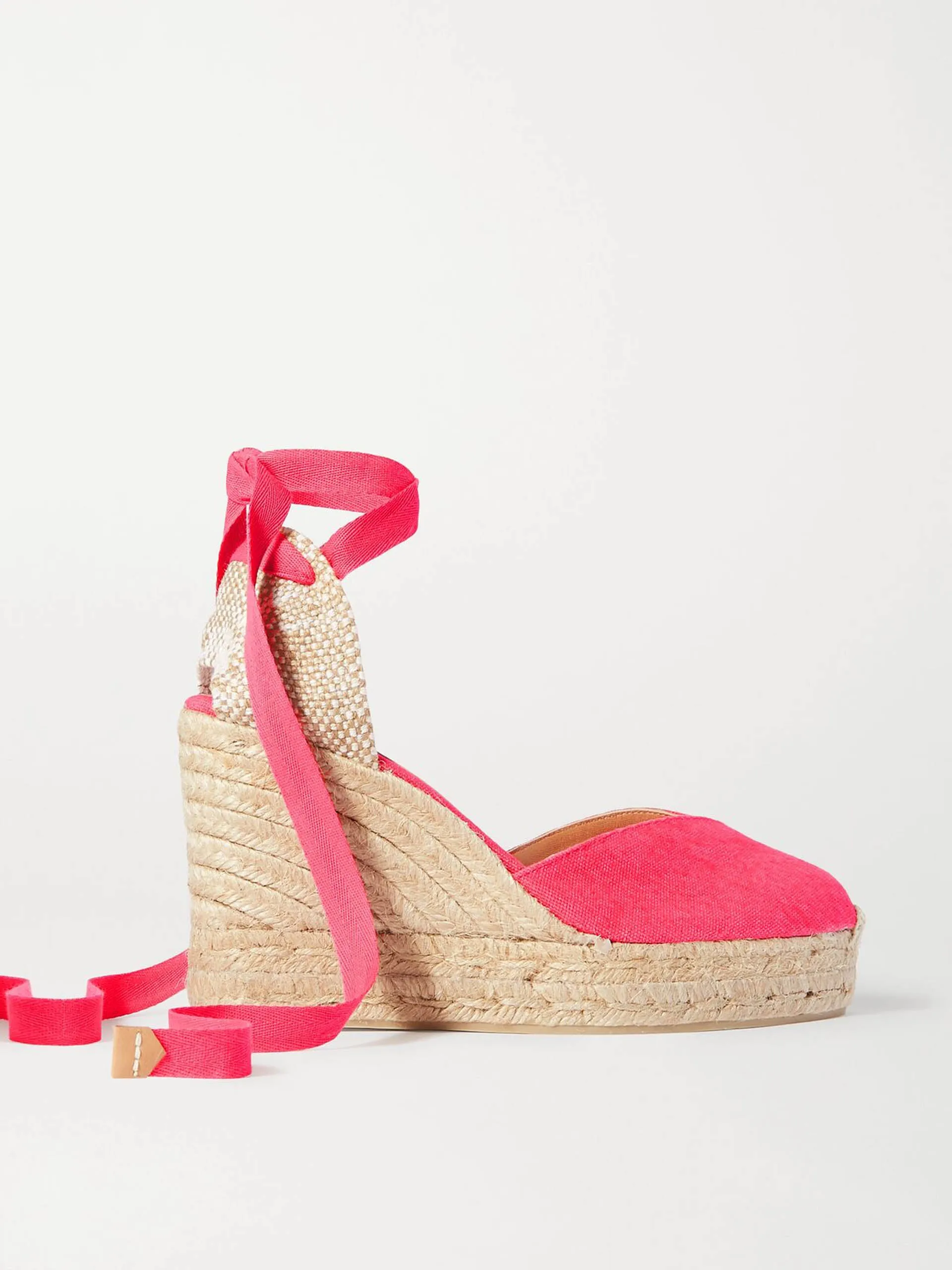 Chiara 80 canvas wedge espadrilles