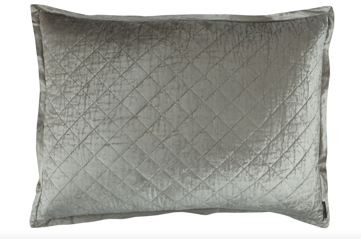 Chloe Ice Silver Velvet Bedding by Lili Alessandra