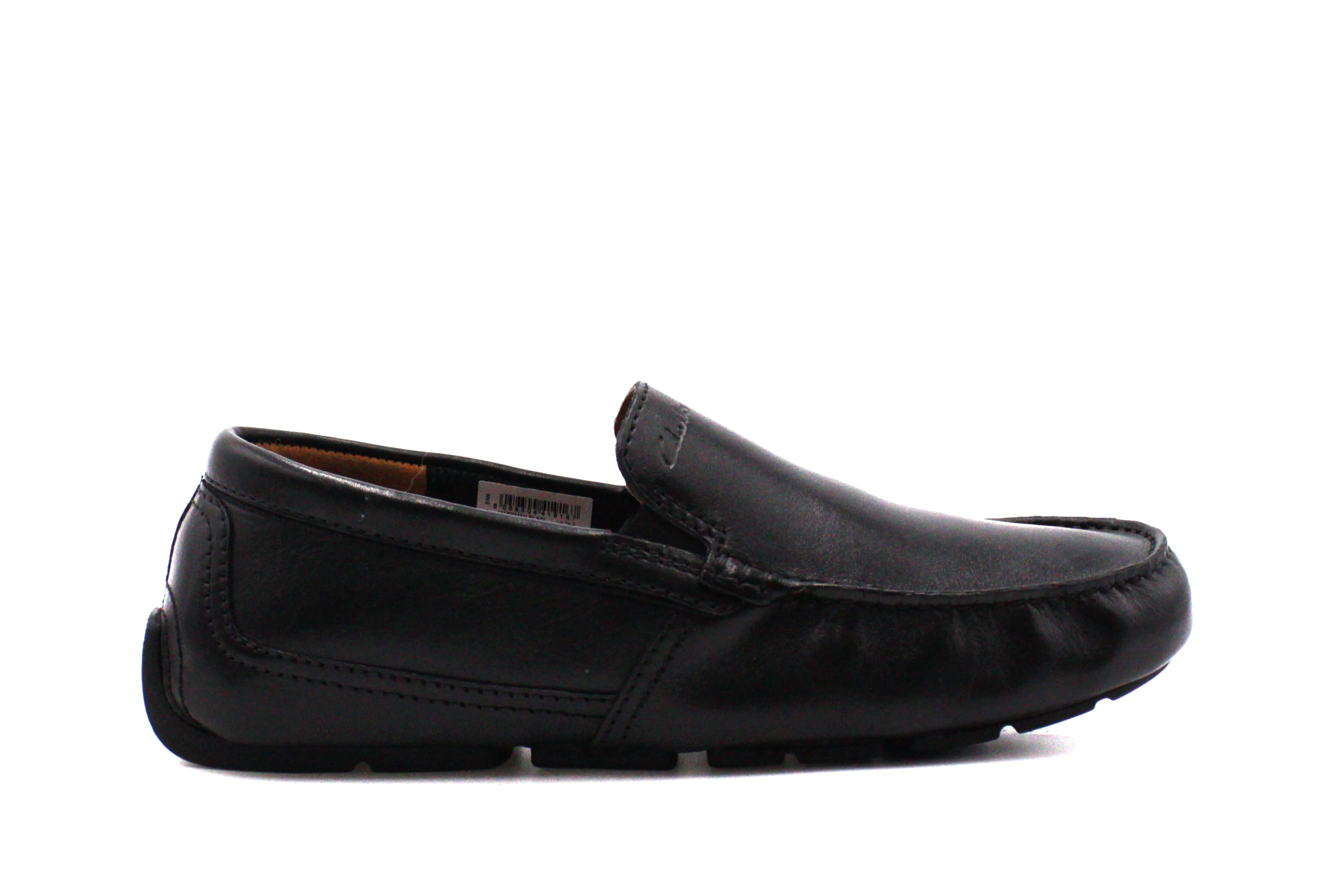 CLARKS,MOC TOE-SLIP ON-SHOES-MARKMANPLAIN707-BLACK