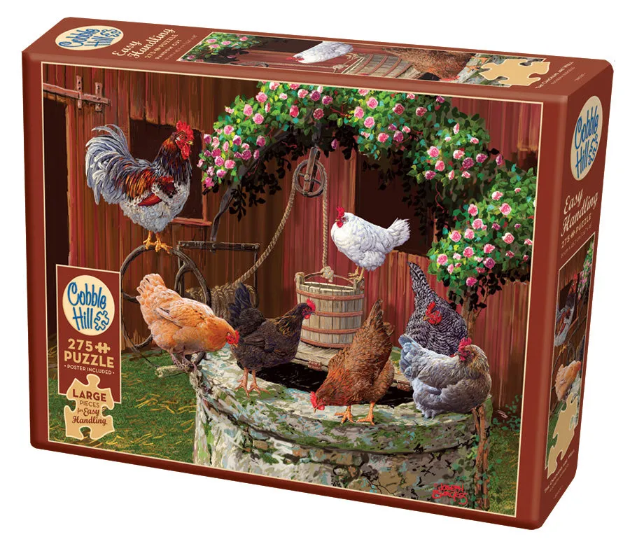 Cobble Hill 275 Piece Easy Handling Puzzle - The Chickens are Well