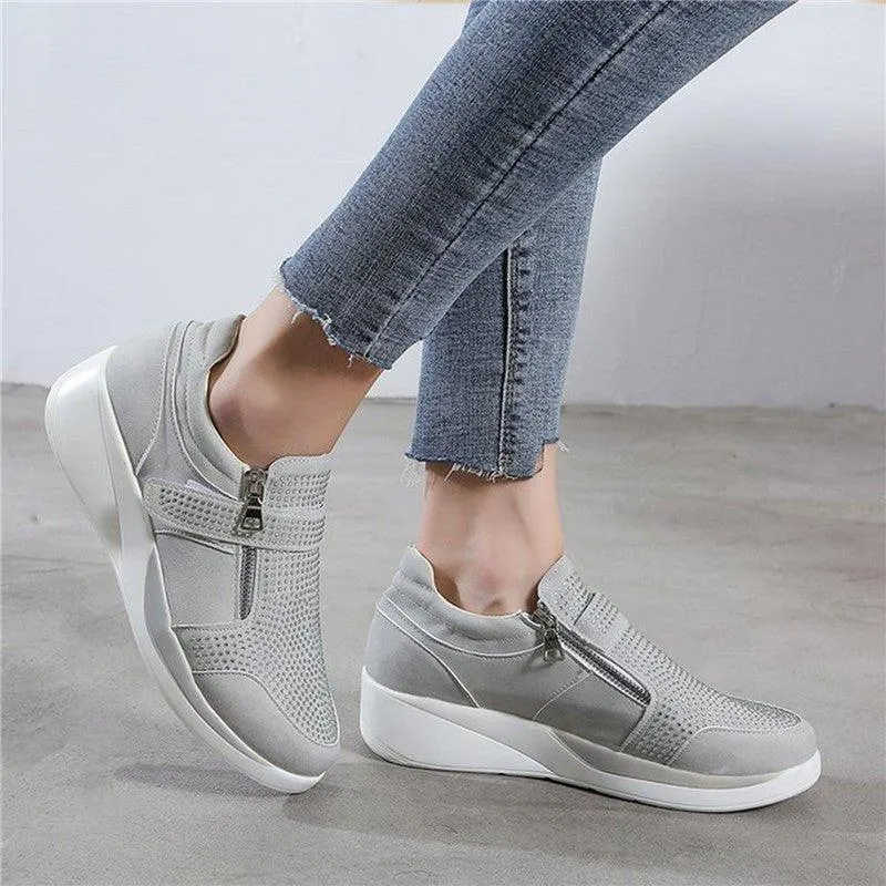 Comfy Platform Shoes with Mid-Heel