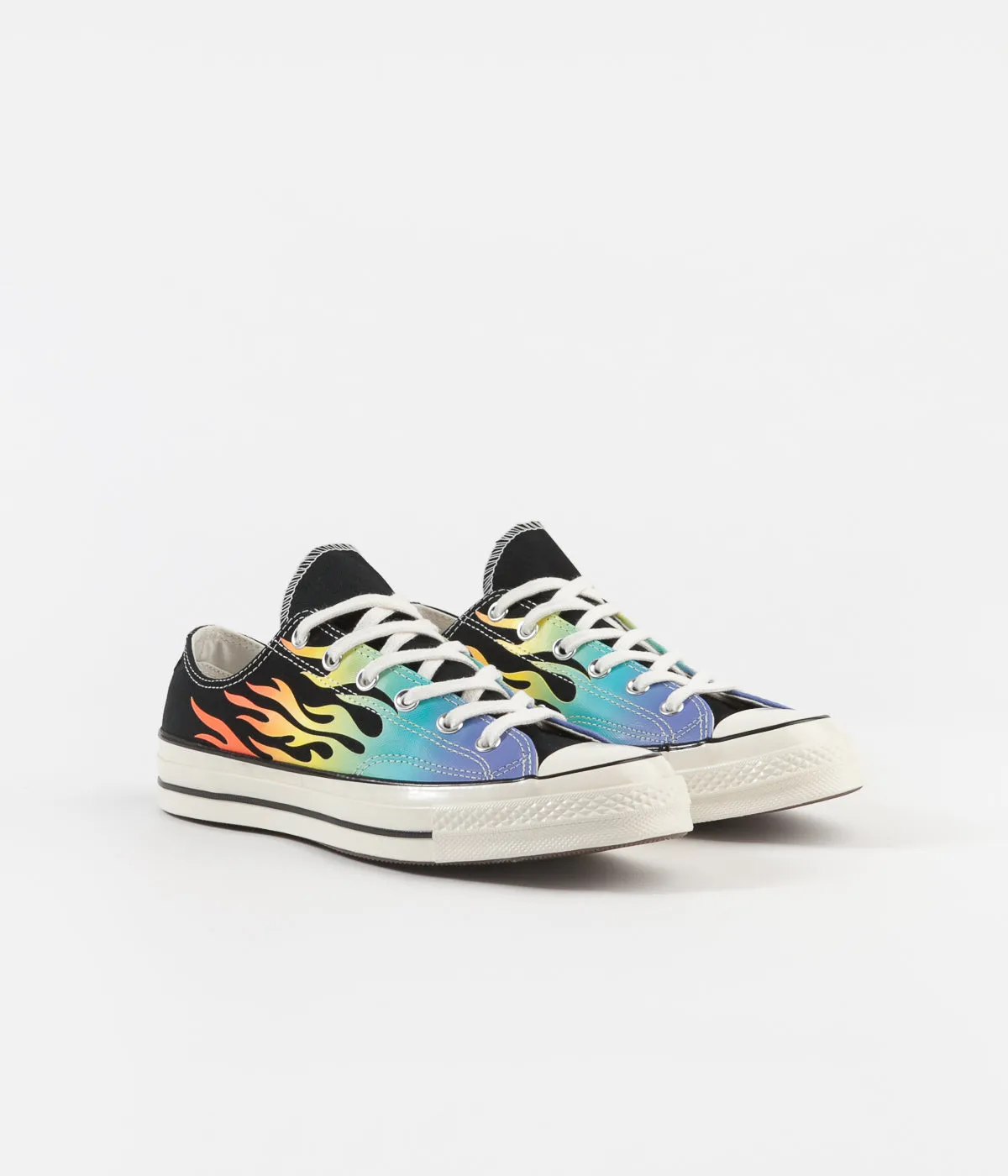 Converse CTAS 70's Ox Archive Print Shoes - Black / Turf Orange / Egret