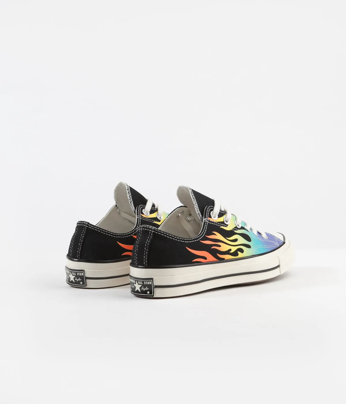 Converse CTAS 70's Ox Archive Print Shoes - Black / Turf Orange / Egret