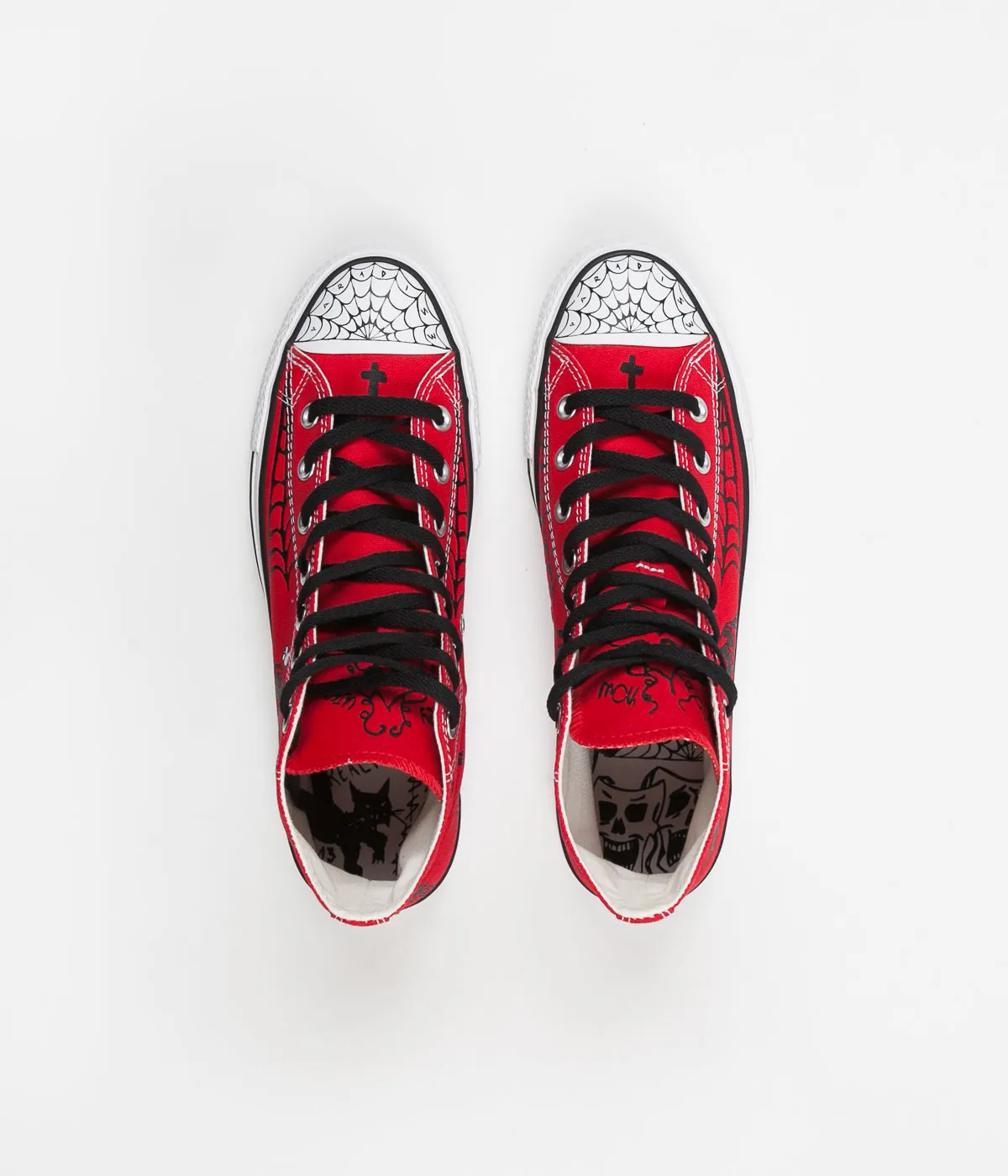 Converse CTAS Pro Hi Sean Pablo Shoes - Enamel Red / Black / White