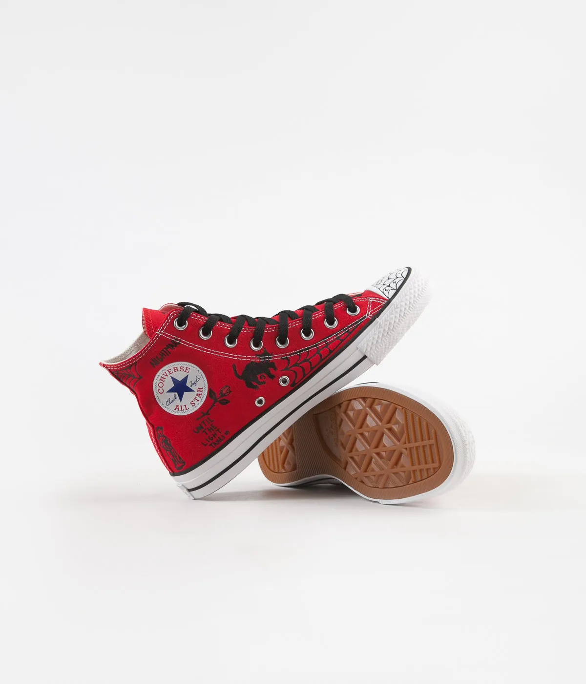 Converse CTAS Pro Hi Sean Pablo Shoes - Enamel Red / Black / White