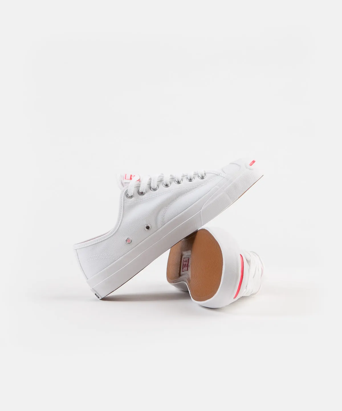 Converse Jack Purcell Pro Op Ox Shoes - White / Racer Pink / White