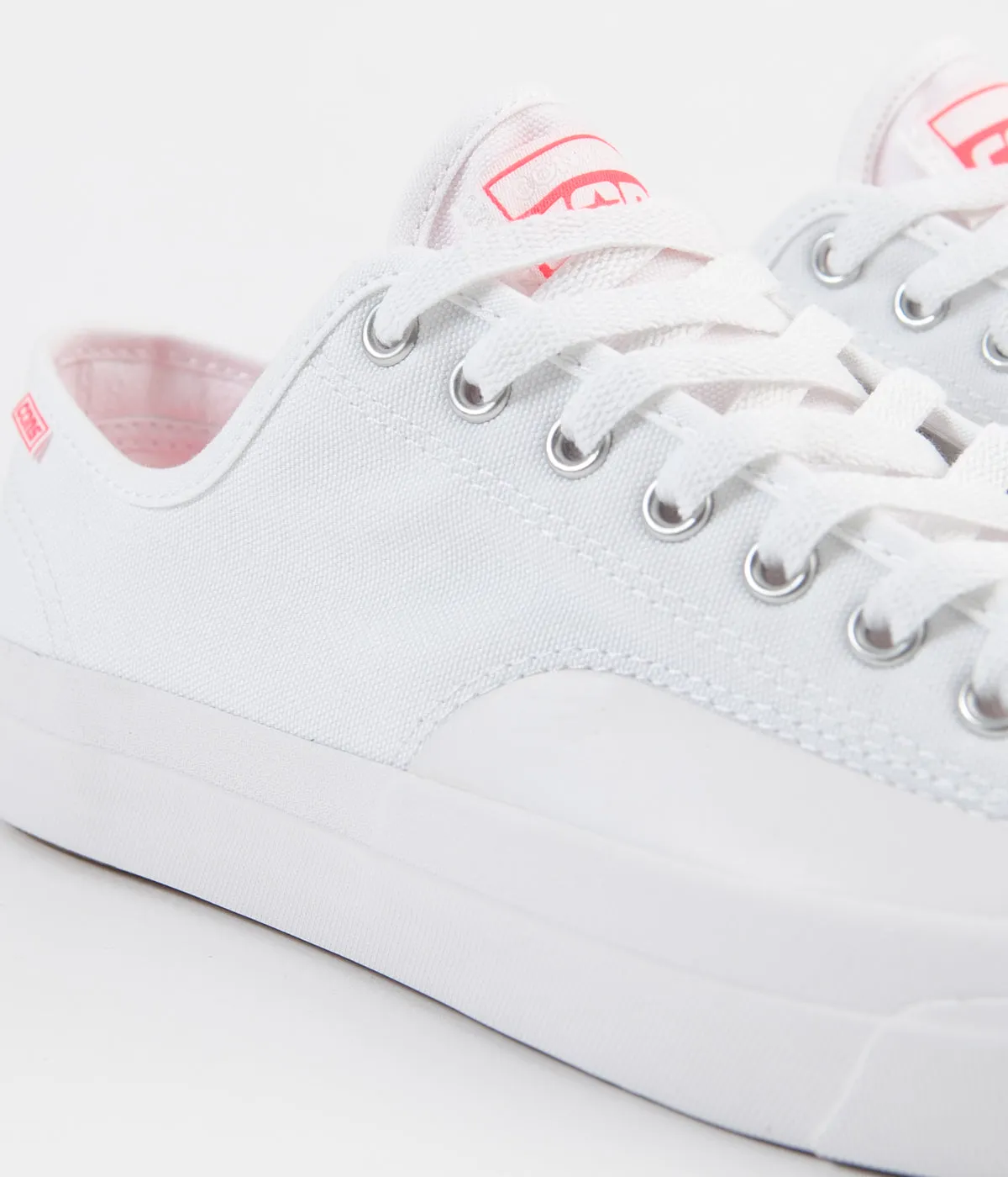 Converse Jack Purcell Pro Op Ox Shoes - White / Racer Pink / White