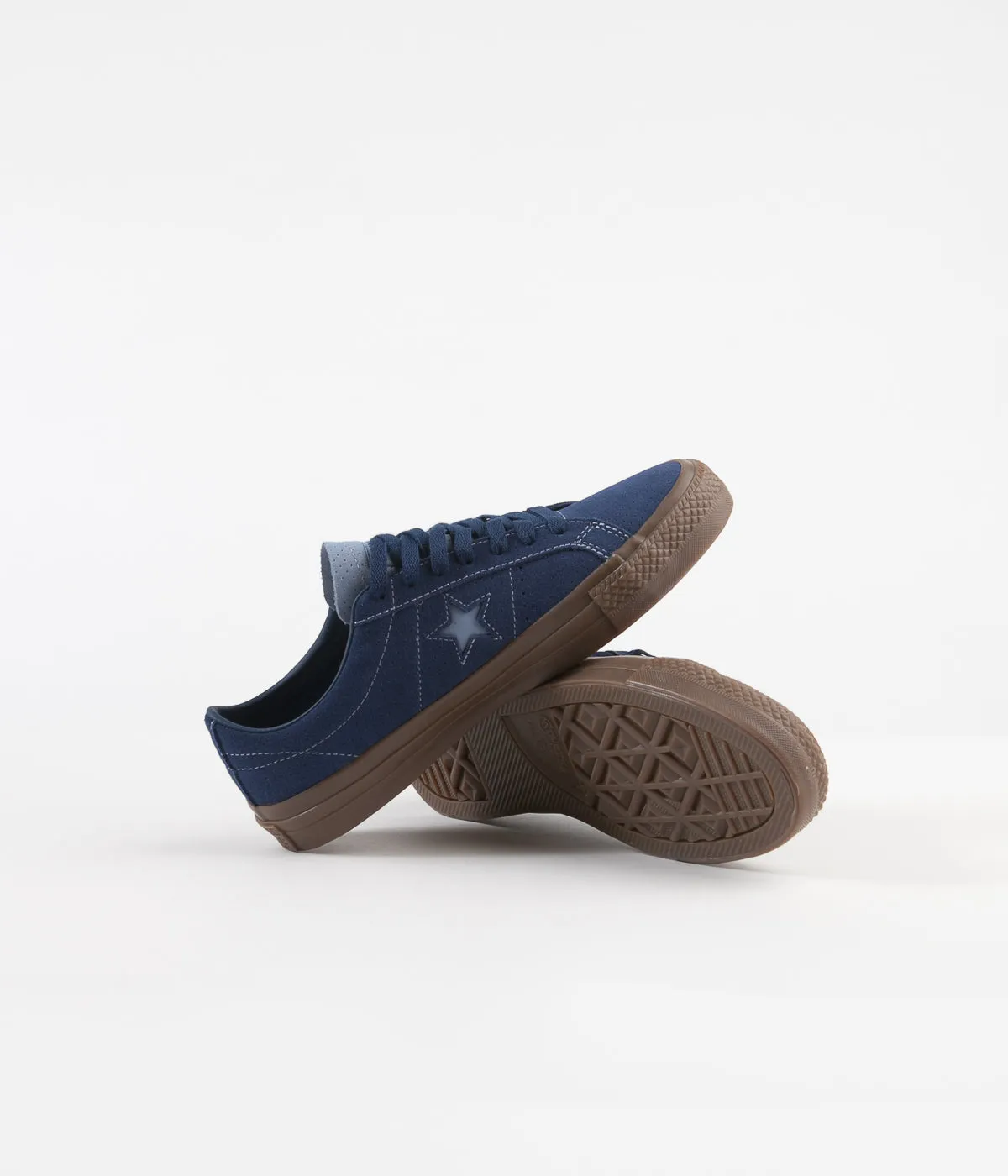 Converse One Star Pro Ox Shoes - Navy / Indigo Fog / Brown