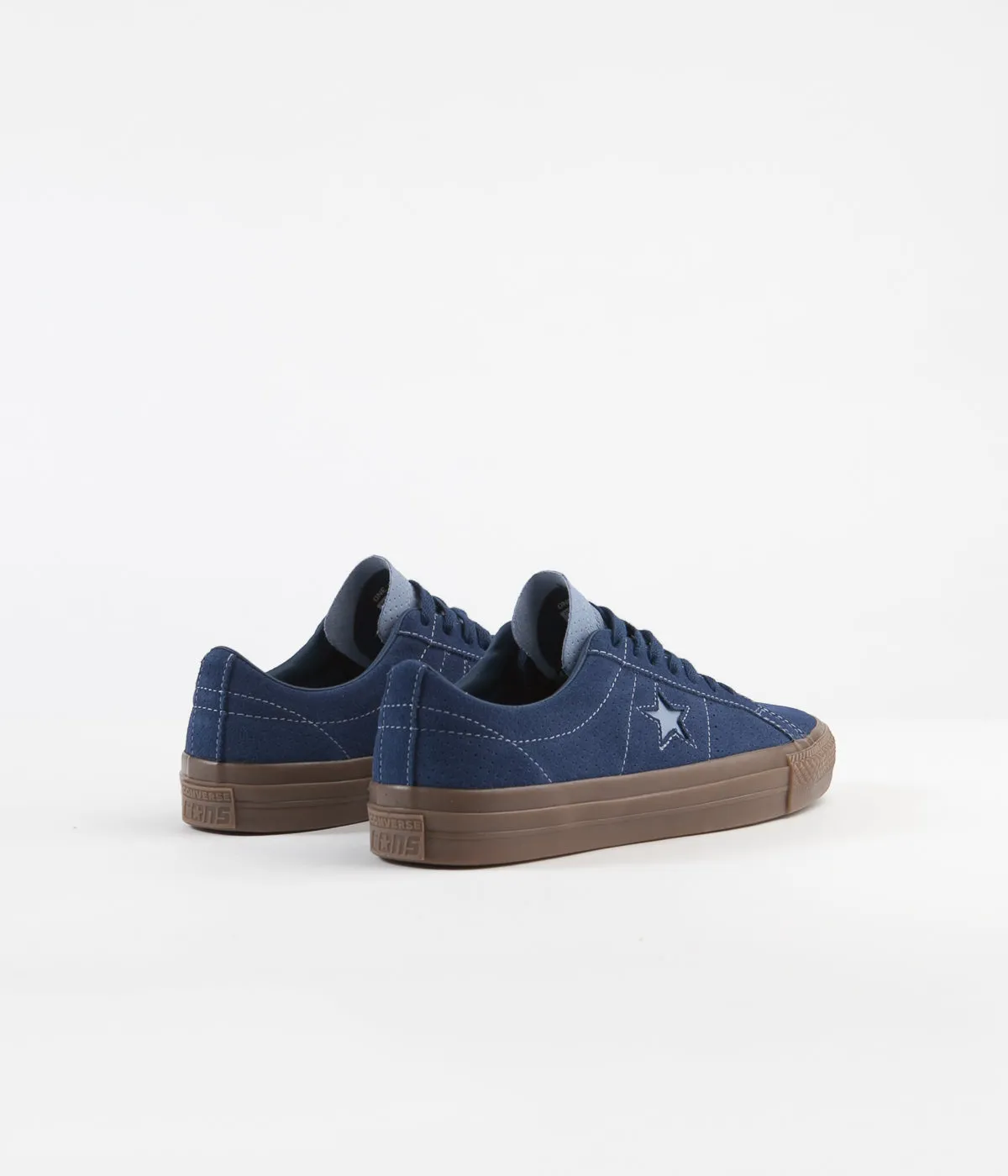 Converse One Star Pro Ox Shoes - Navy / Indigo Fog / Brown