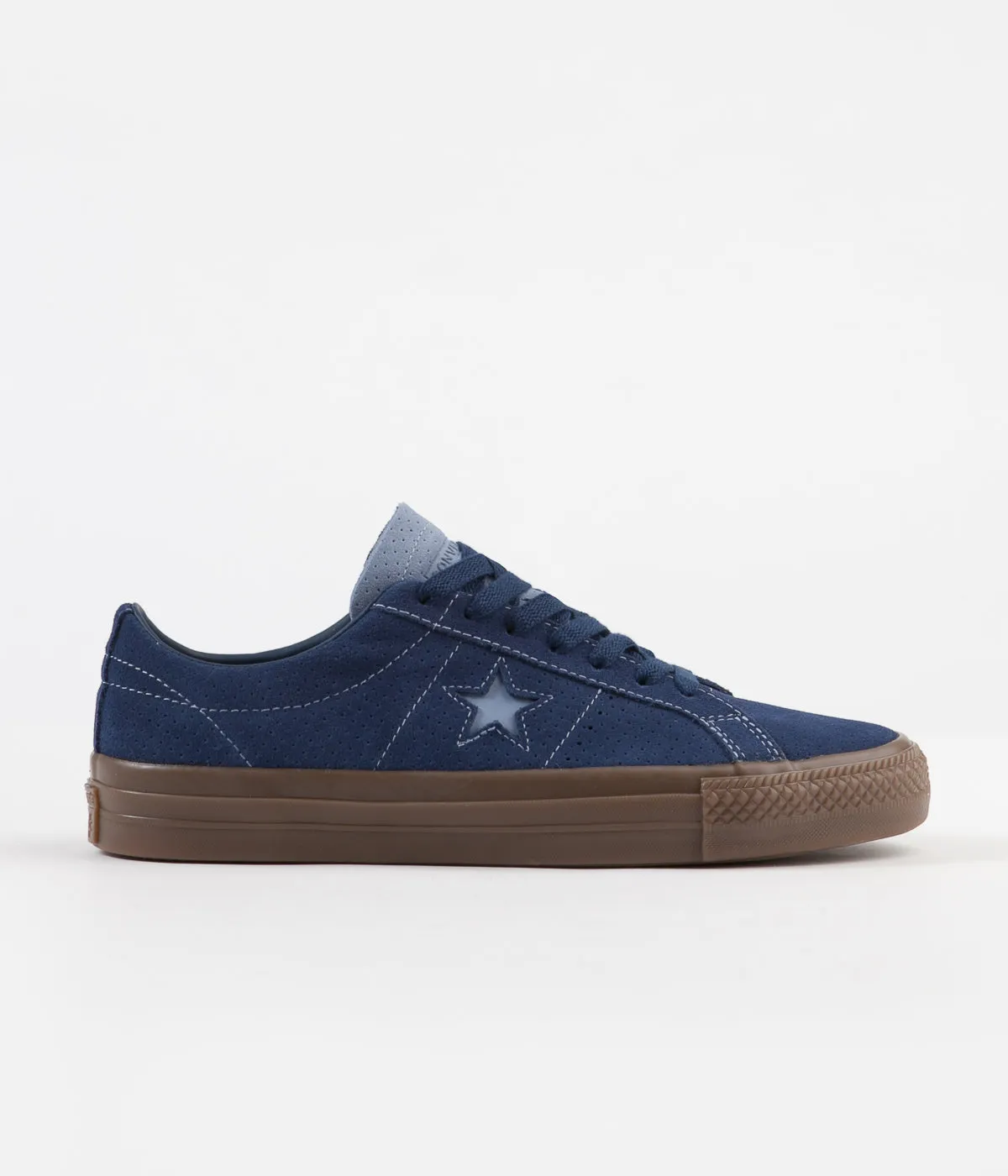 Converse One Star Pro Ox Shoes - Navy / Indigo Fog / Brown