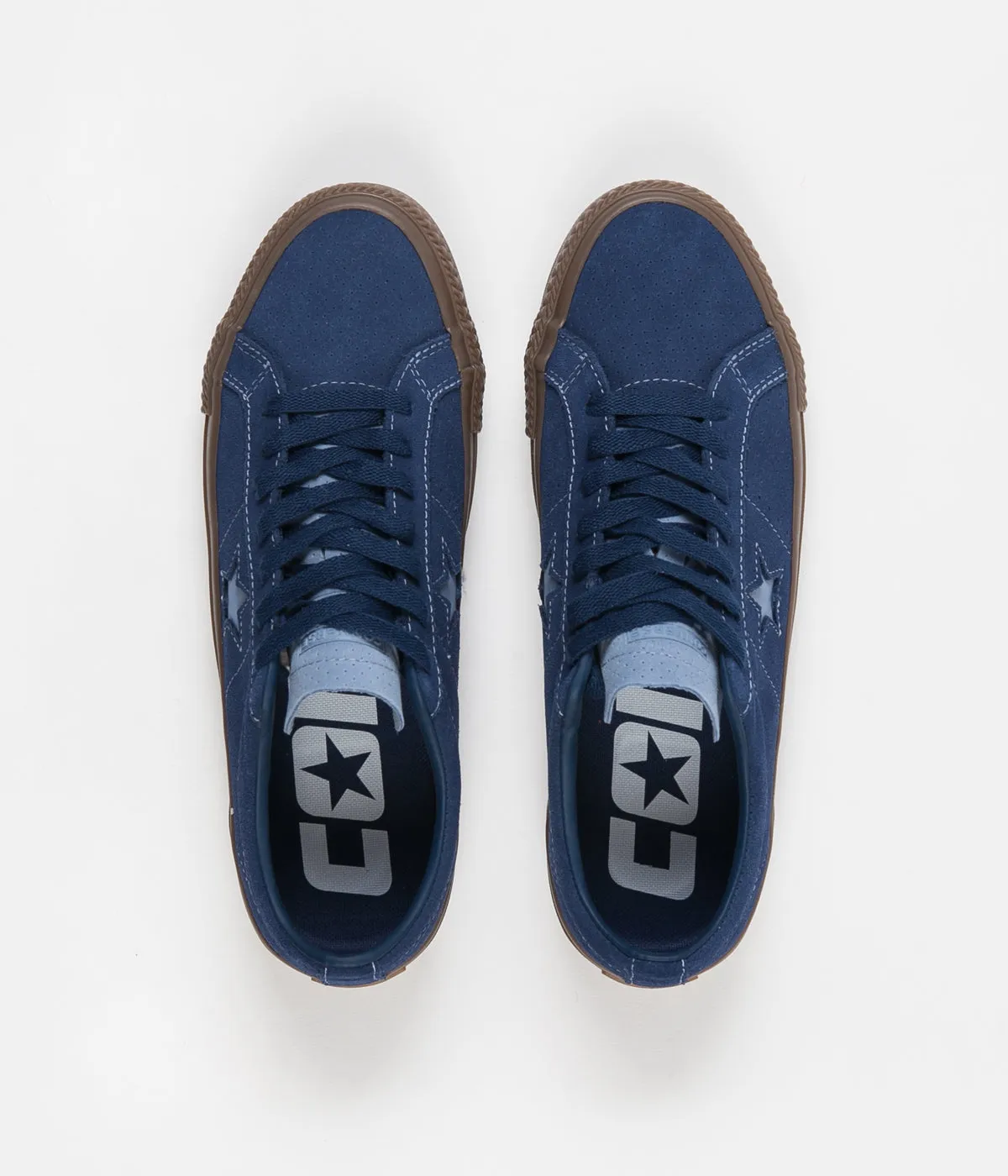 Converse One Star Pro Ox Shoes - Navy / Indigo Fog / Brown