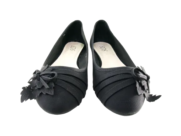 Damen Slipper Halbschuhe Ballerina Loafer Mokassins Slip On Flats Freizeit Black # 1876