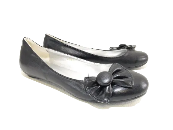 Damen Slipper Halbschuhe Ballerina Loafer Mokassins Slip On Flats Freizeit Black # 2391