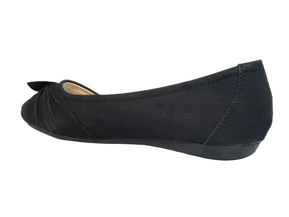 Damen Slipper Halbschuhe Ballerina Loafer Mokassins Slip On Flats Freizeit Black # 3687