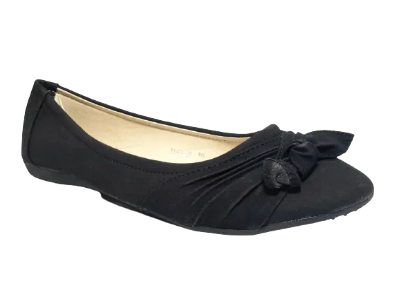 Damen Slipper Halbschuhe Ballerina Loafer Mokassins Slip On Flats Freizeit Black # 3687