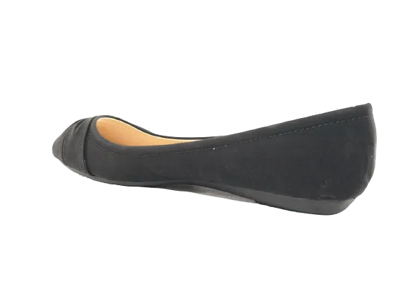 Damen Slipper Halbschuhe Ballerina Loafer Mokassins Slip On Flats Freizeit Black # 8177