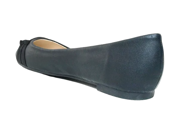 Damen Slipper Halbschuhe Ballerina Loafer Mokassins Slip On Flats Freizeit Black # 8382-7