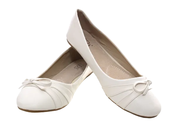 Damen Slipper Halbschuhe Ballerina Loafer Mokassins Slip On Flats Freizeit White # 5998