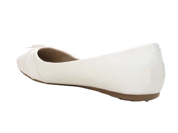 Damen Slipper Halbschuhe Ballerina Loafer Mokassins Slip On Flats Freizeit White # 5998