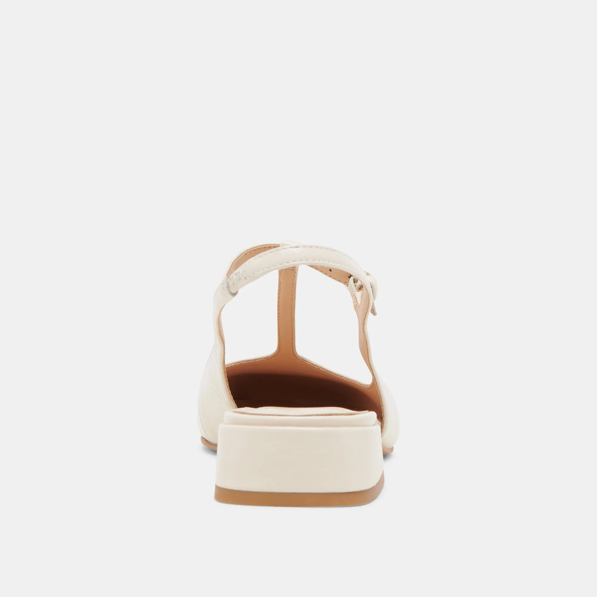 DEIDRA FLATS CREAM LEATHER