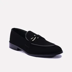 Denzel Black Velvet Formal Shoes 0111119