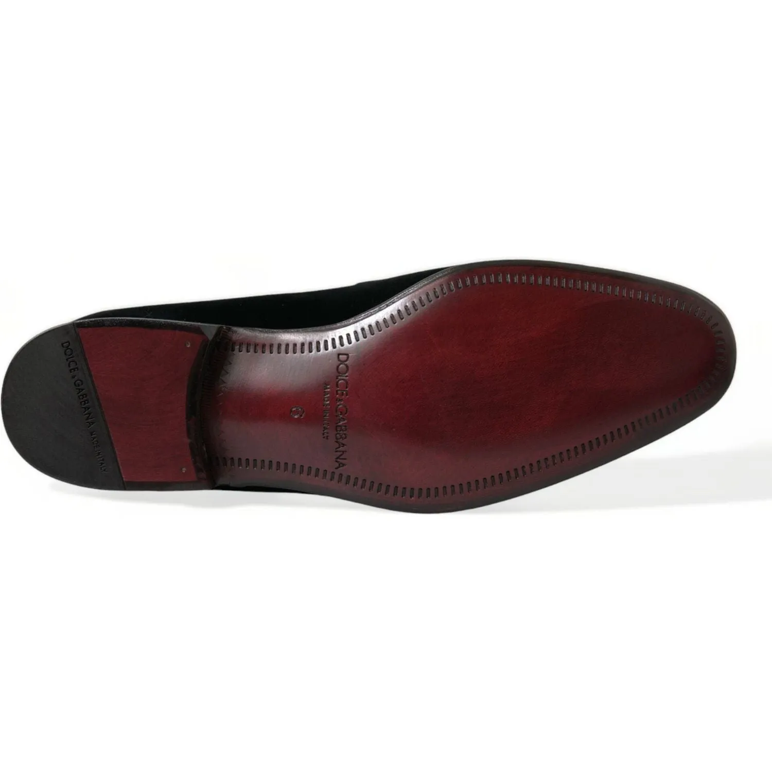 Dolce & Gabbana Elegant Black Velvet Loafers - Men's Luxury Footwear