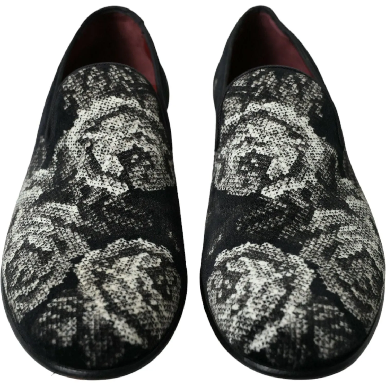 Dolce & Gabbana Elegant Floral Velvet Loafers