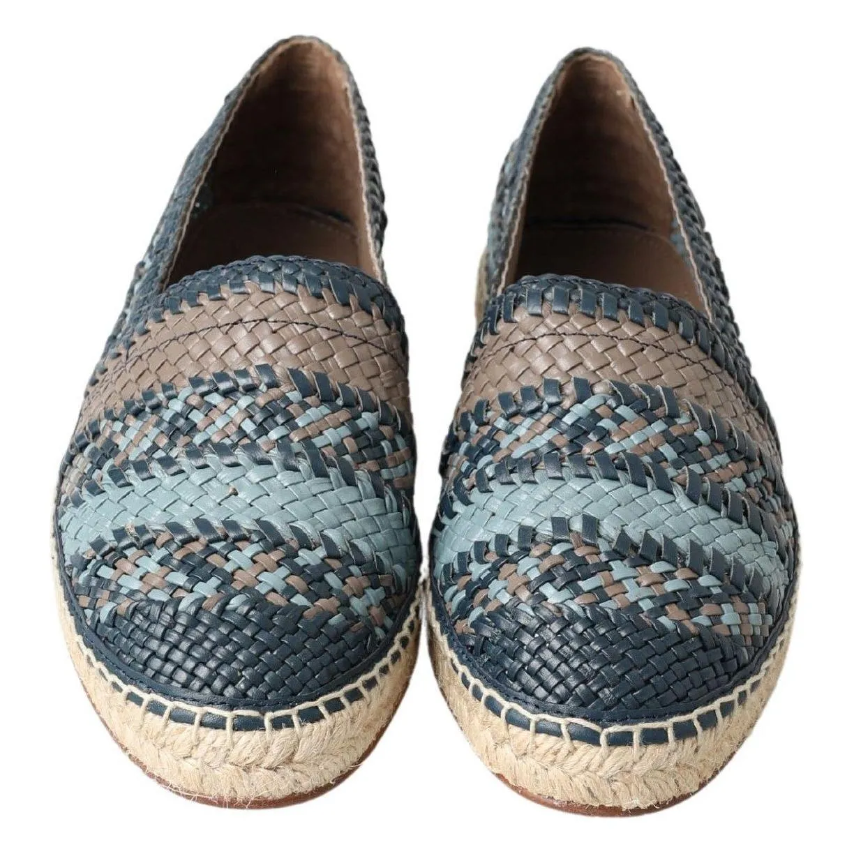 Dolce & Gabbana Sumptuous Woven Leather Espadrilles