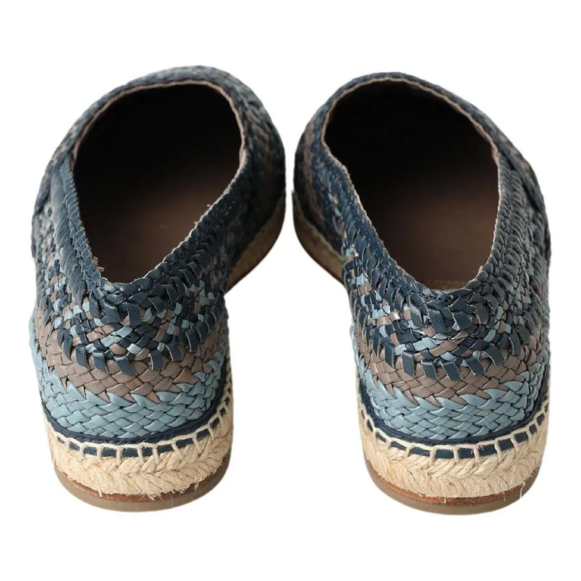 Dolce & Gabbana Sumptuous Woven Leather Espadrilles