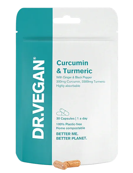 DR.VEGAN Curcumin & Turmeric, 30 Capsules